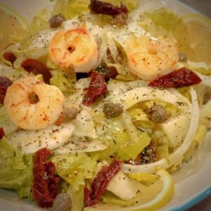 Ensalada de langostinos
