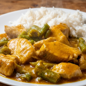 Pollo con espárragos